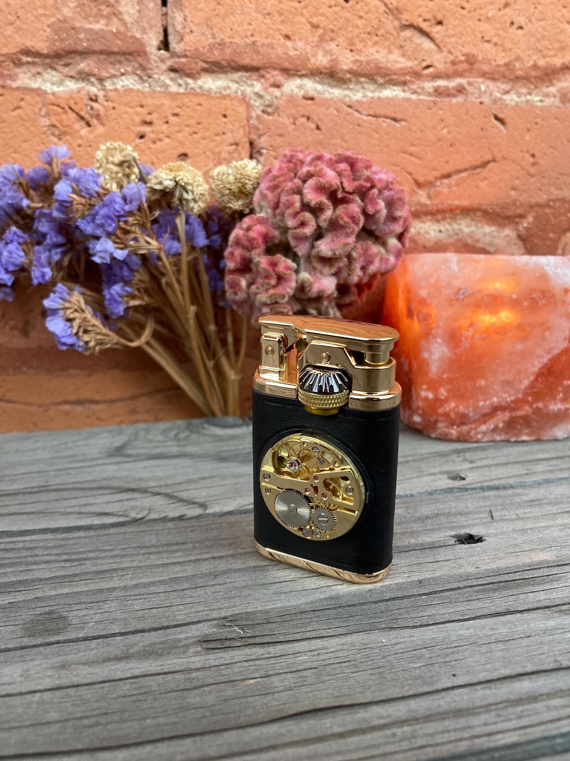 Vintage Lighter Wood Collectible, Retro Cigarette Holder, Unique Old Lighter, Cool Collectible, Collectible Gift for Him, Christmas, Fuel