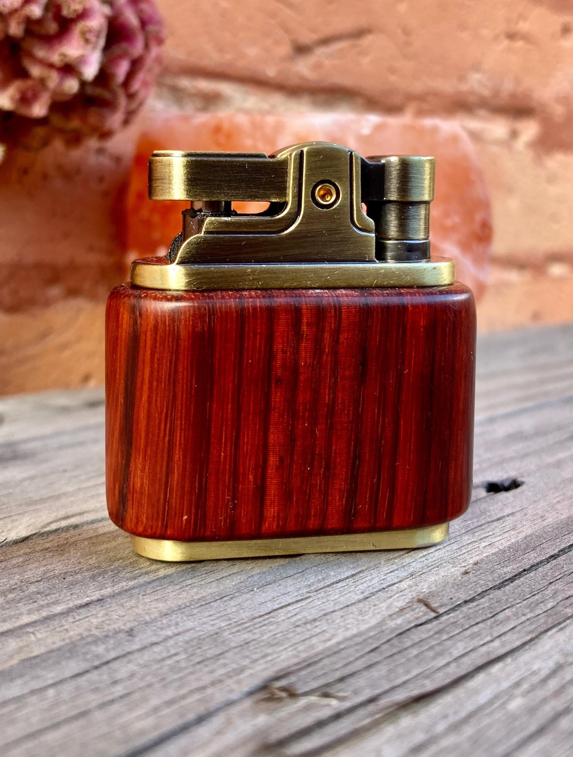 Handmade Vintage Wooden Lighter, Original Gift for Men, Personalized Lighter, Unique Gift, Refillable, Unique Accessory, Luxury and Cool
