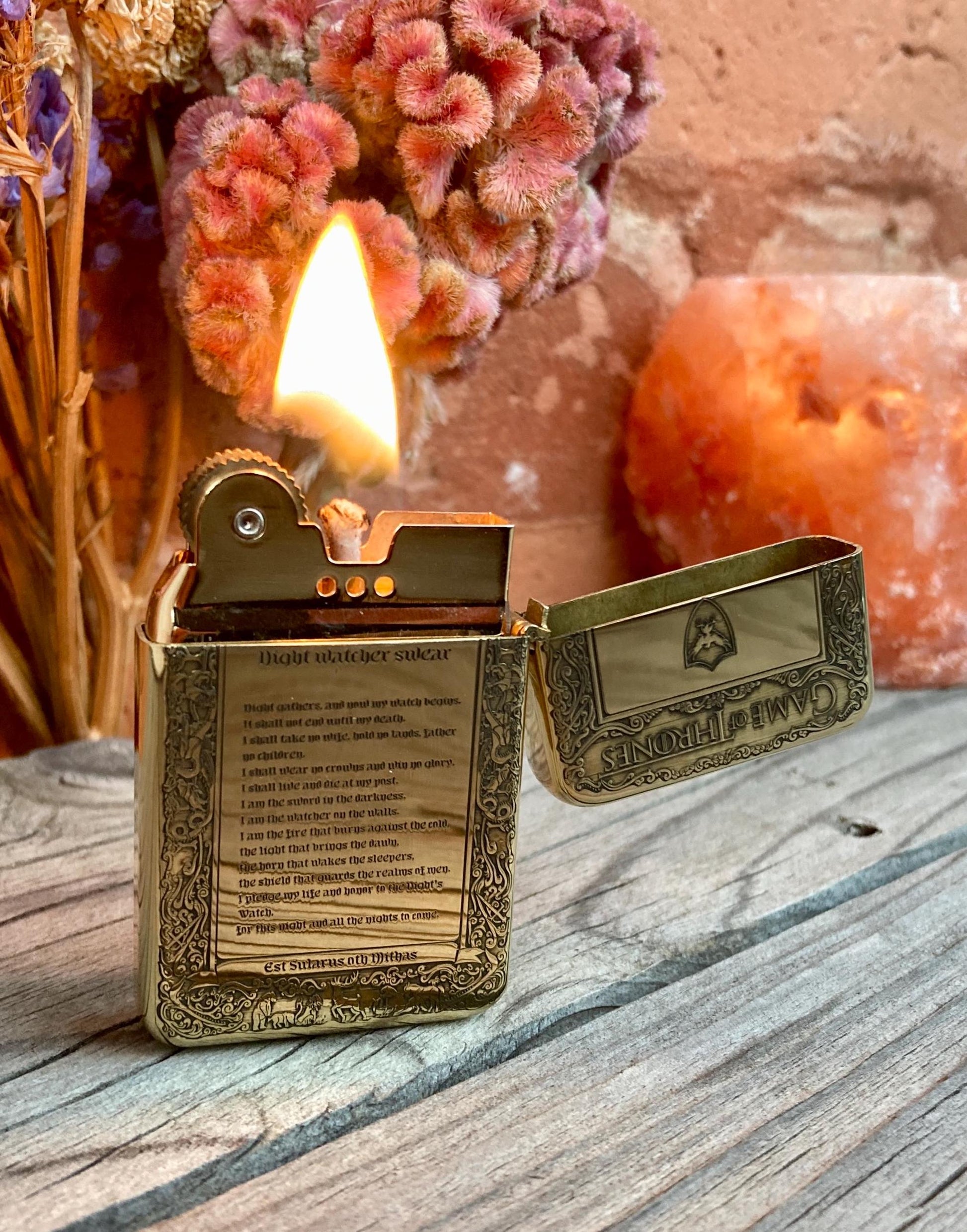Engraved Vintage Game of Thrones Lighter Windproof Cigarette Retro Zippo Personalized Gift Collector's Accessory Collection