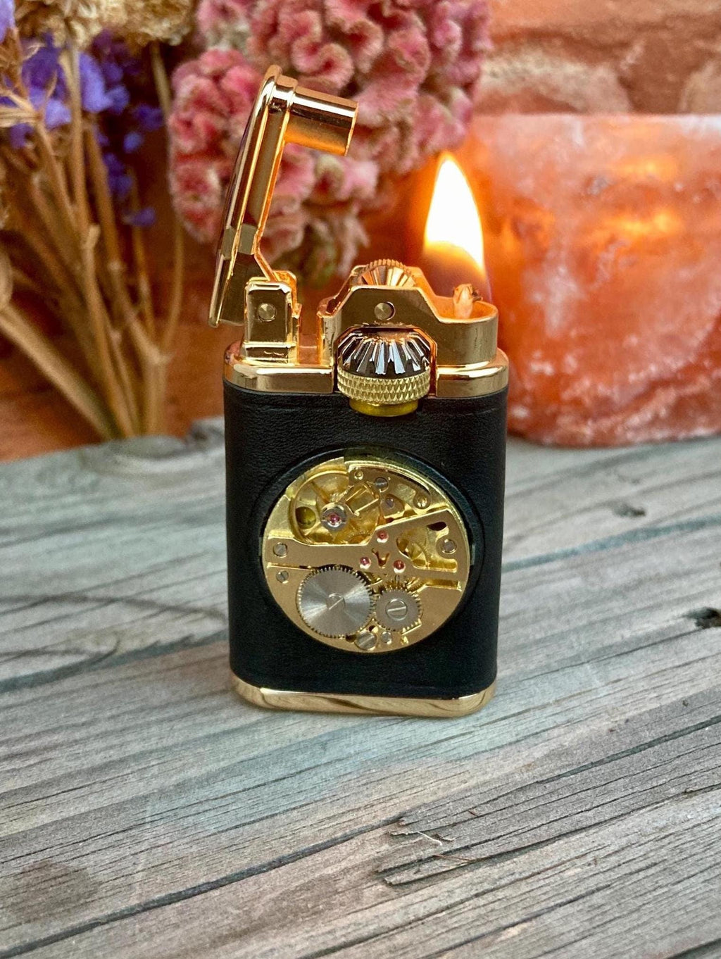 Vintage Lighter Wood Collectible, Retro Cigarette Holder, Unique Old Lighter, Cool Collectible, Collectible Gift for Him, Christmas, Fuel