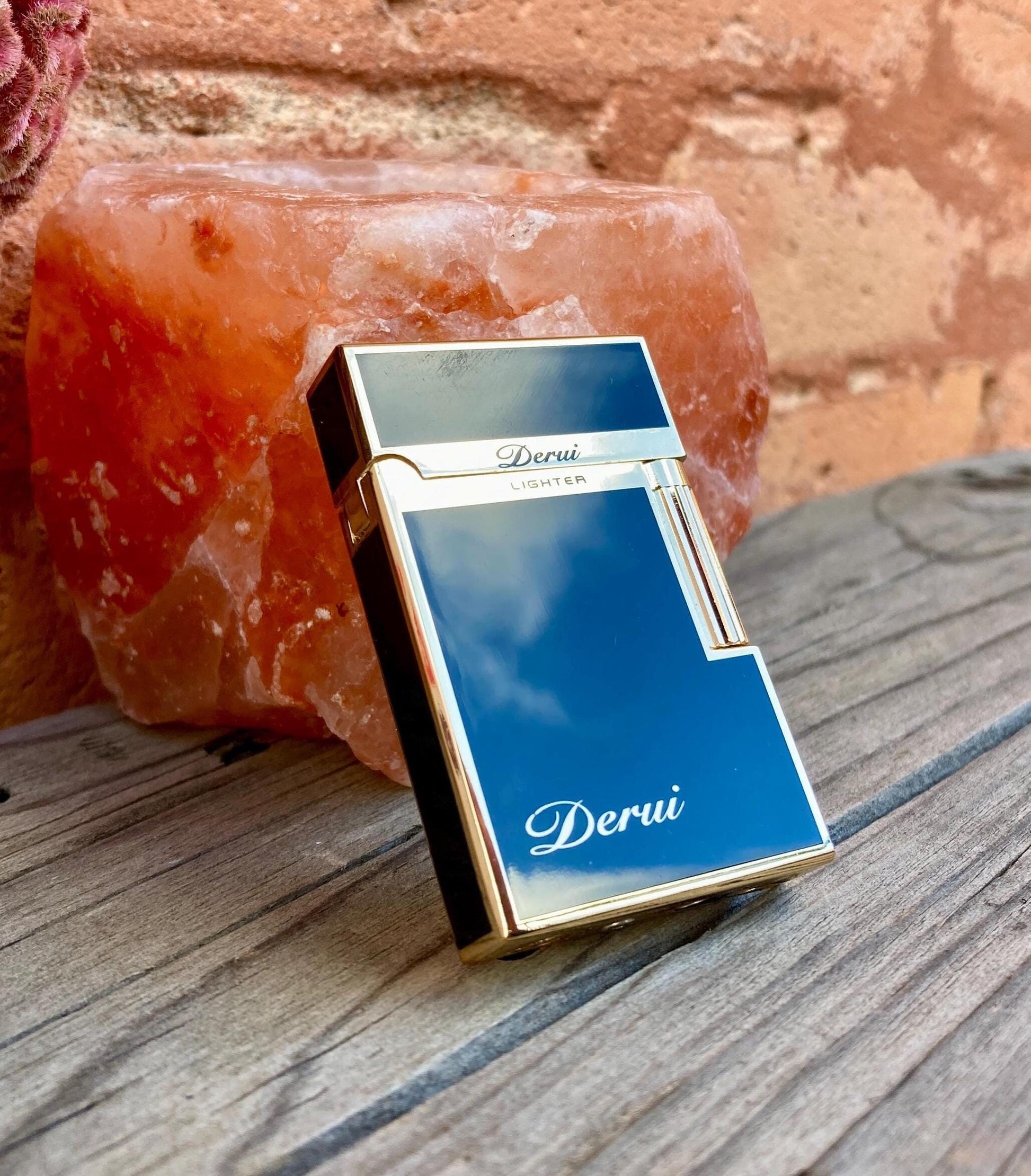 Vintage Collectible Gas Lighter, Personalized, Old School, Plated