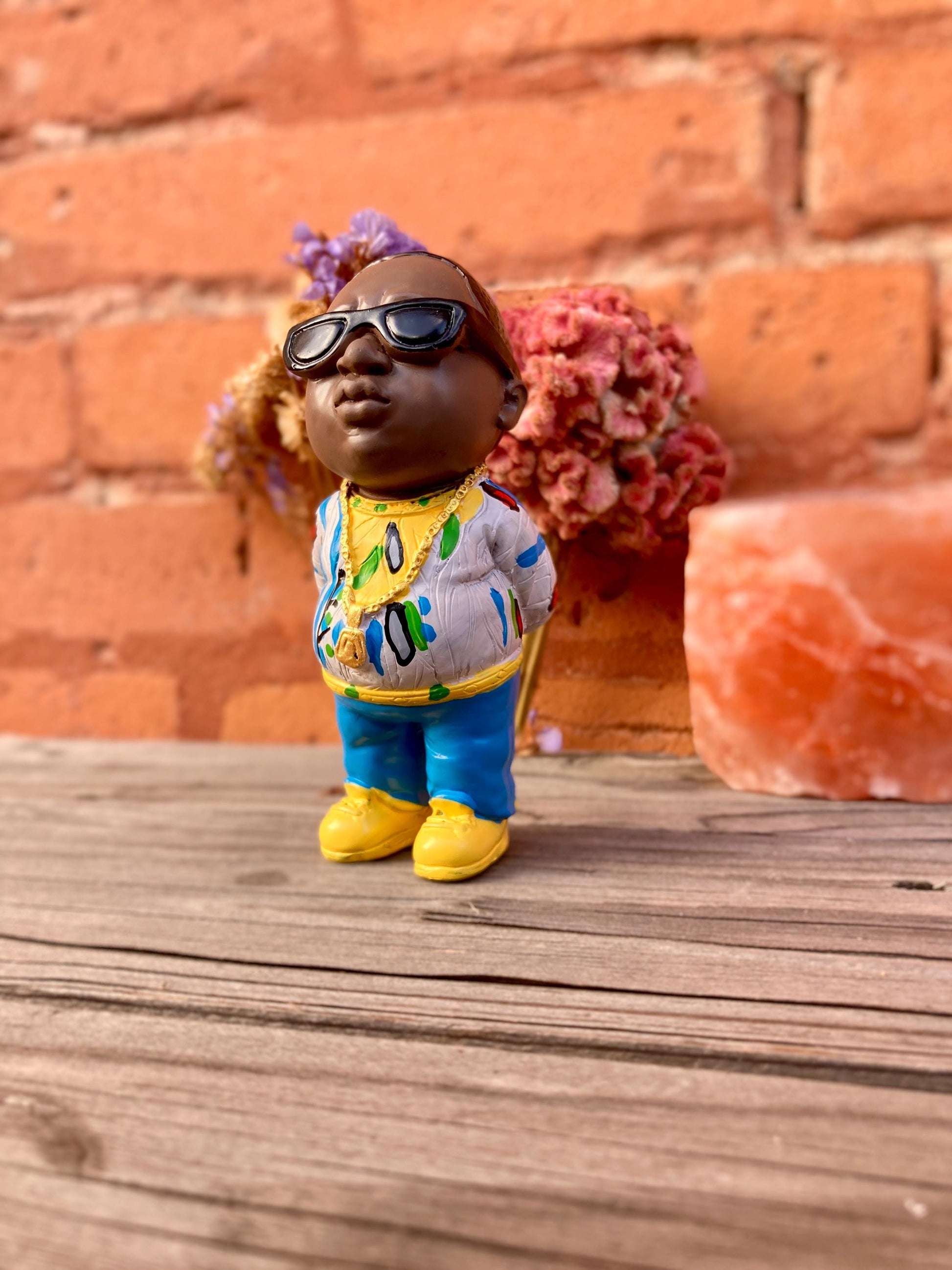 Handmade Tupac Figurine Collectible Item Statue Hip-Hop Sculpture Tupac Biggie Music Lover Gift Home Decoration Miniature Rap