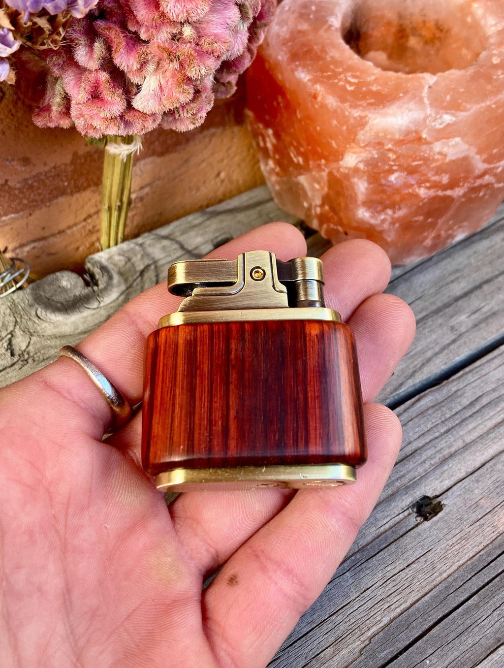 Handmade Vintage Wooden Lighter, Original Gift for Men, Personalized Lighter, Unique Gift, Refillable, Unique Accessory, Luxury and Cool