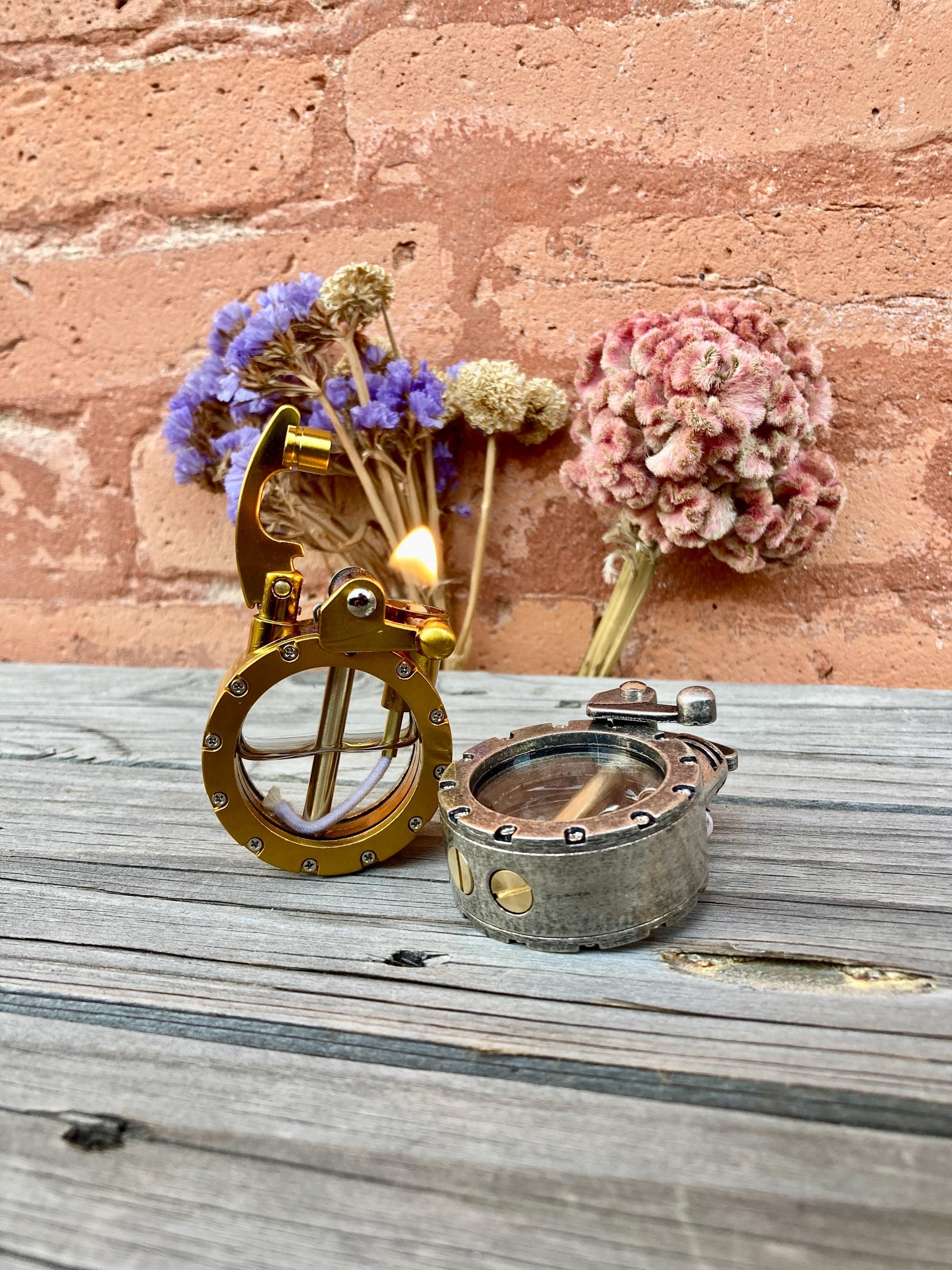 Lighter Steampunk Nautical Porthole Vintage Windproof Oil Lighter Unique Gift Collectible Gift for Men Collectors Enthusiasts