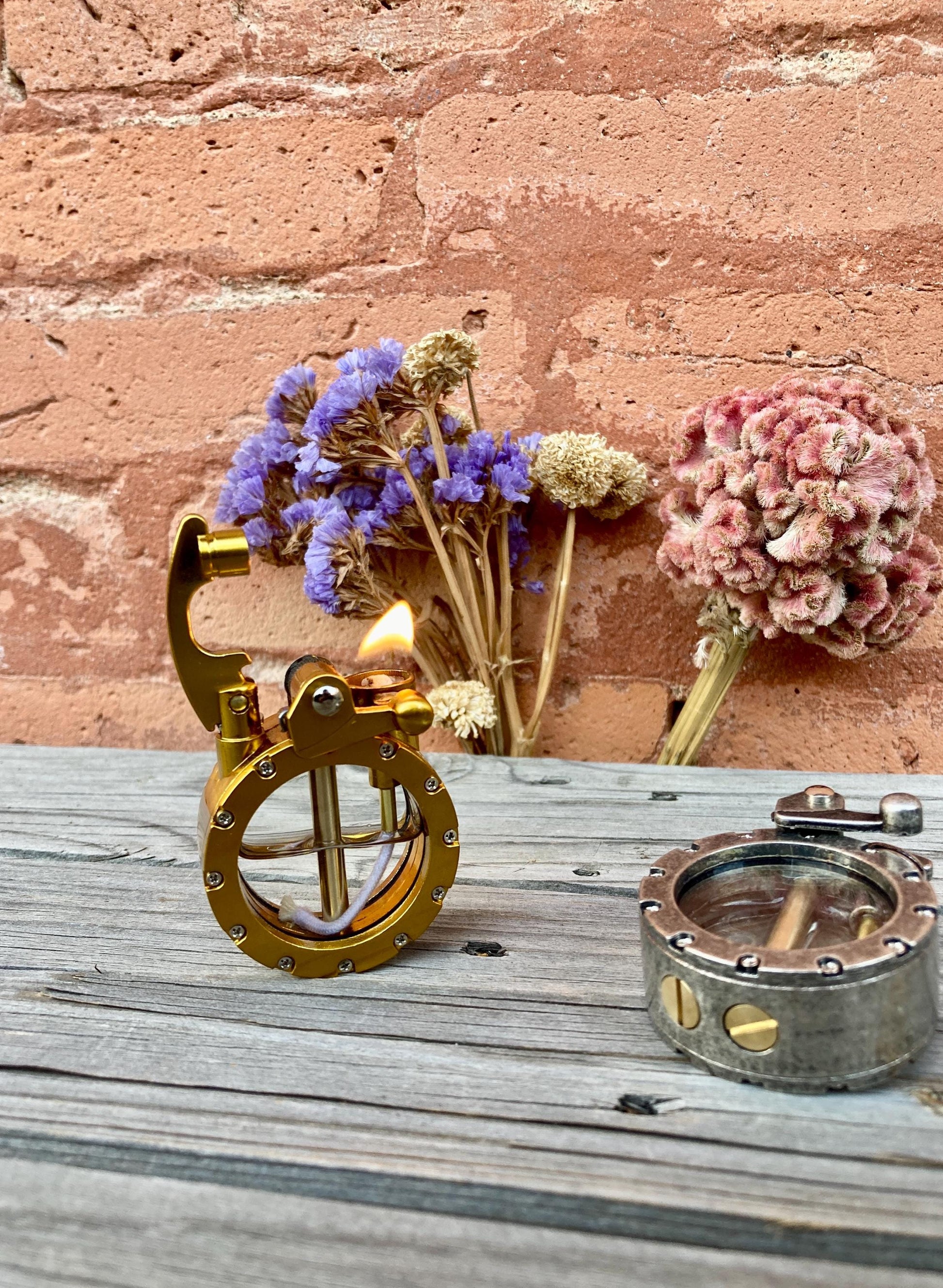 Lighter Steampunk Nautical Porthole Vintage Windproof Oil Lighter Unique Gift Collectible Gift for Men Collectors Enthusiasts
