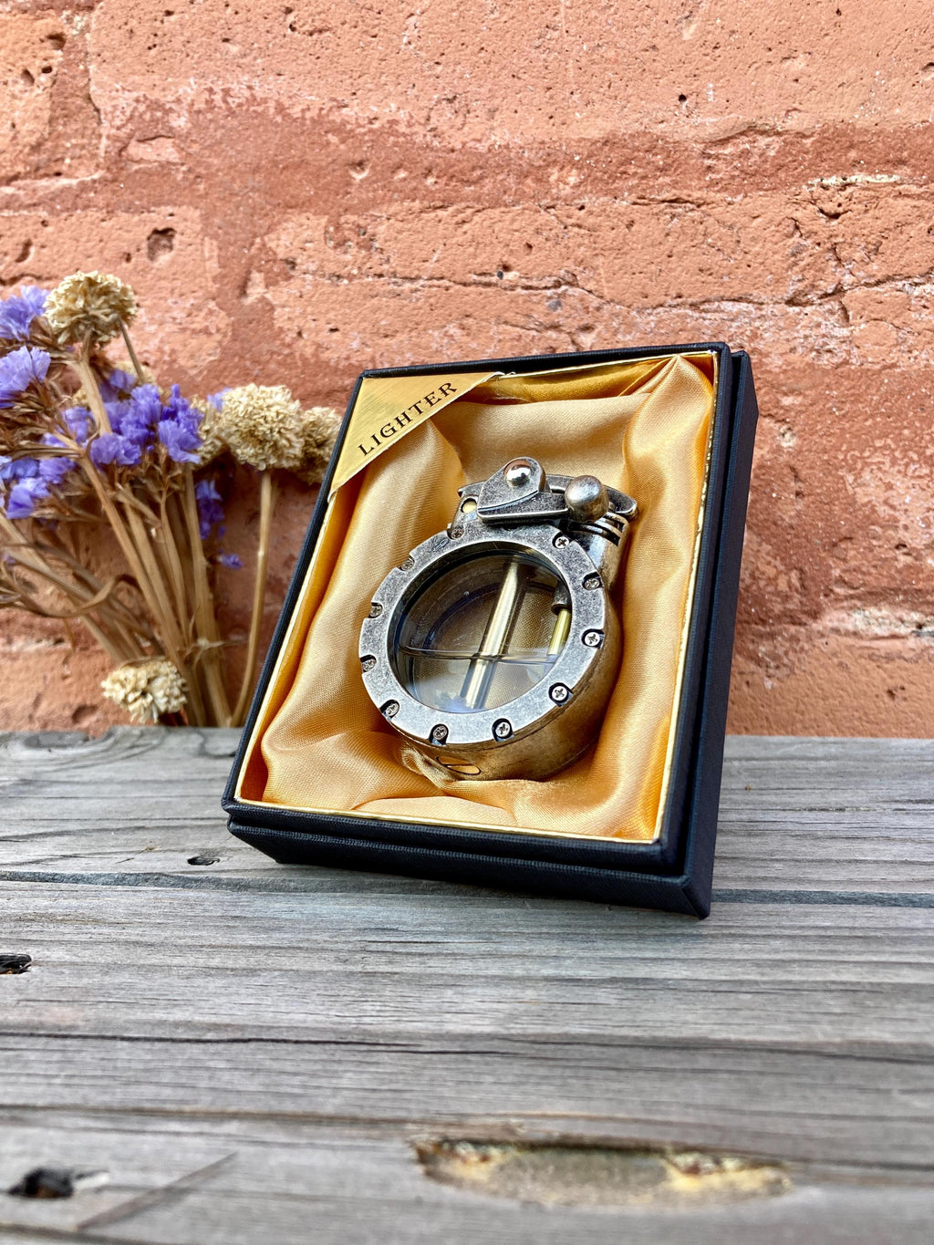 Lighter Steampunk Nautical Porthole Vintage Windproof Oil Lighter Unique Gift Collectible Gift for Men Collectors Enthusiasts