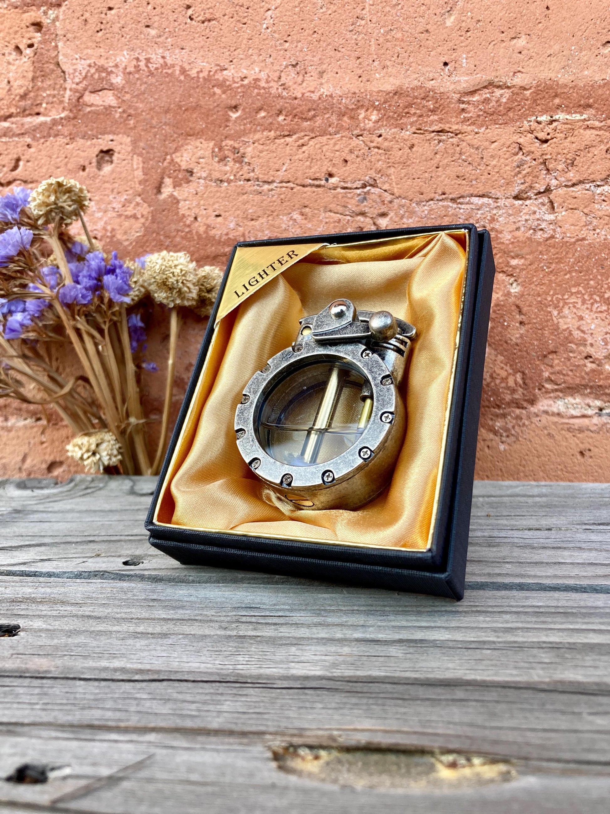 Lighter Steampunk Nautical Porthole Vintage Windproof Oil Lighter Unique Gift Collectible Gift for Men Collectors Enthusiasts