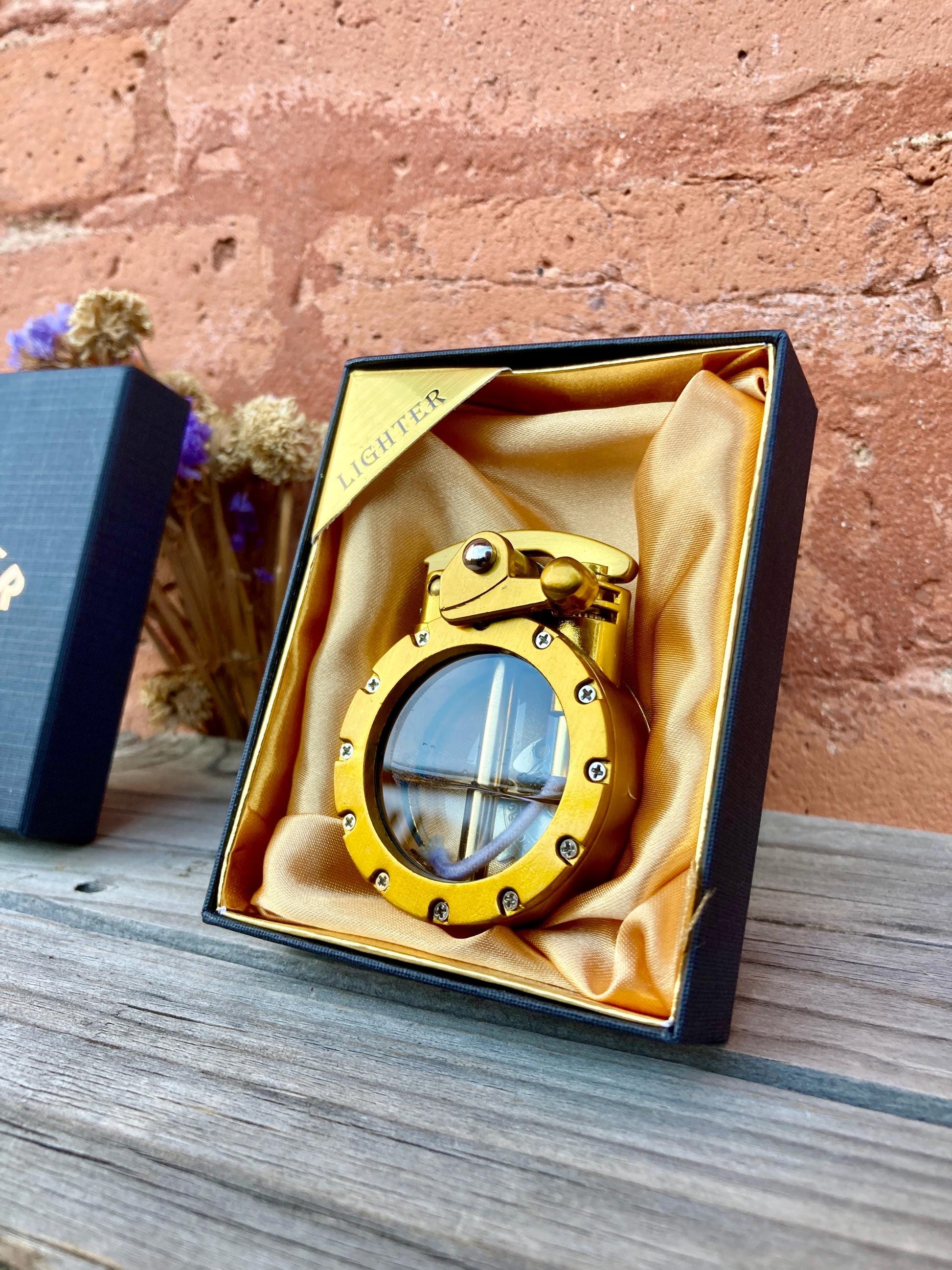 Lighter Steampunk Nautical Porthole Vintage Windproof Oil Lighter Unique Gift Collectible Gift for Men Collectors Enthusiasts