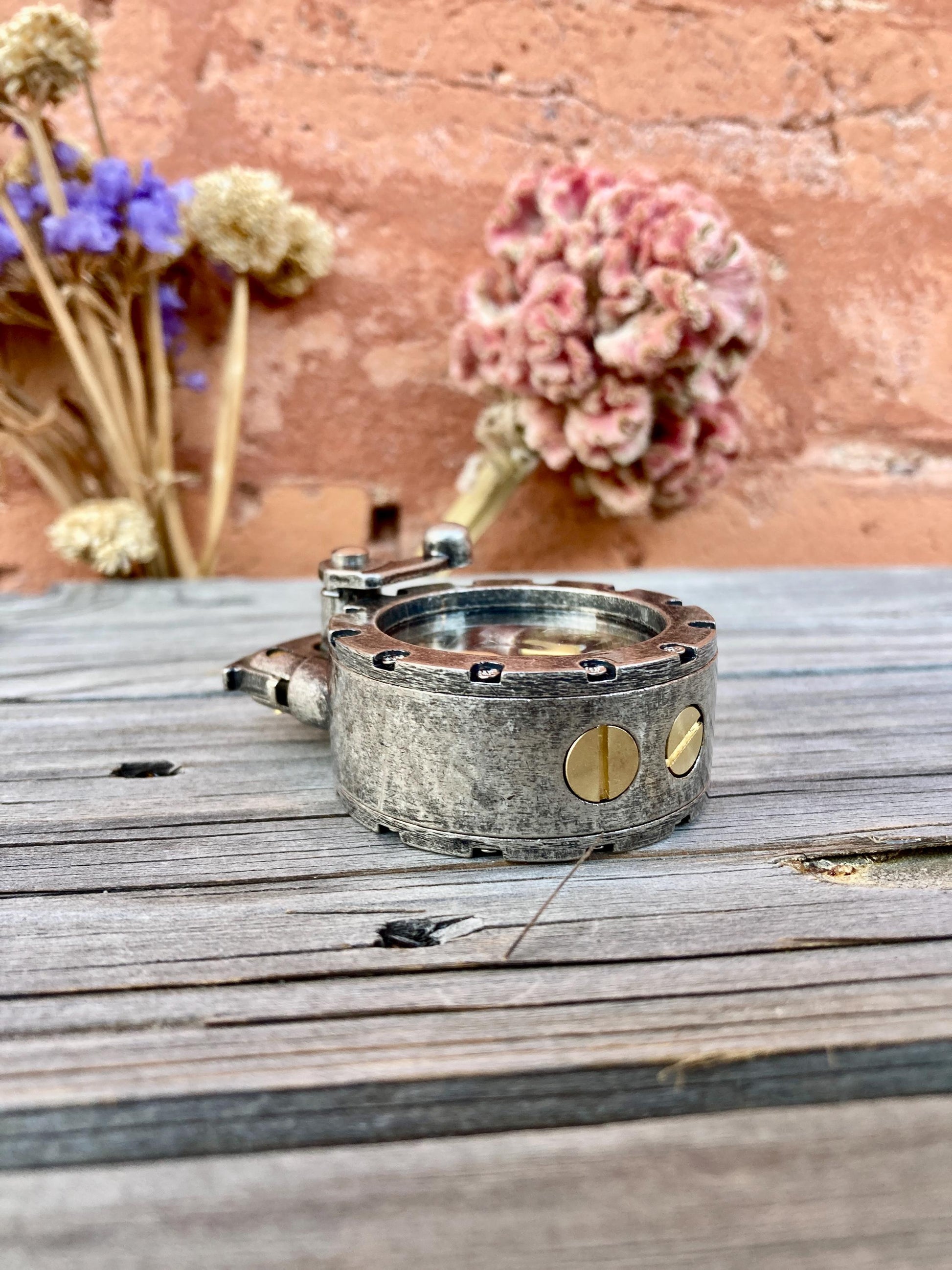 Lighter Steampunk Nautical Porthole Vintage Windproof Oil Lighter Unique Gift Collectible Gift for Men Collectors Enthusiasts