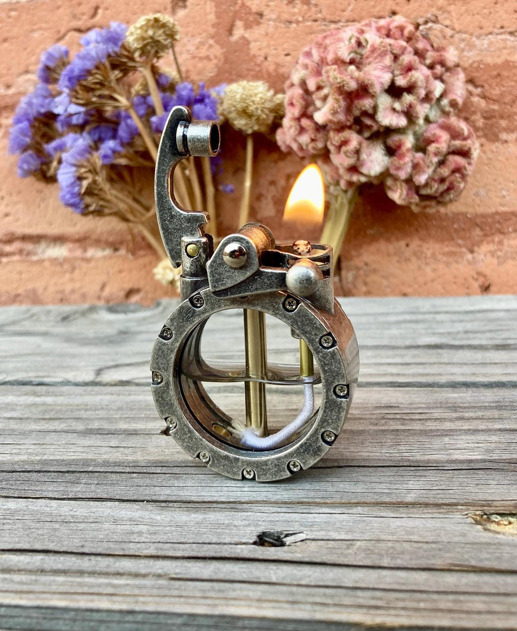 Lighter Steampunk Nautical Porthole Vintage Windproof Oil Lighter Unique Gift Collectible Gift for Men Collectors Enthusiasts