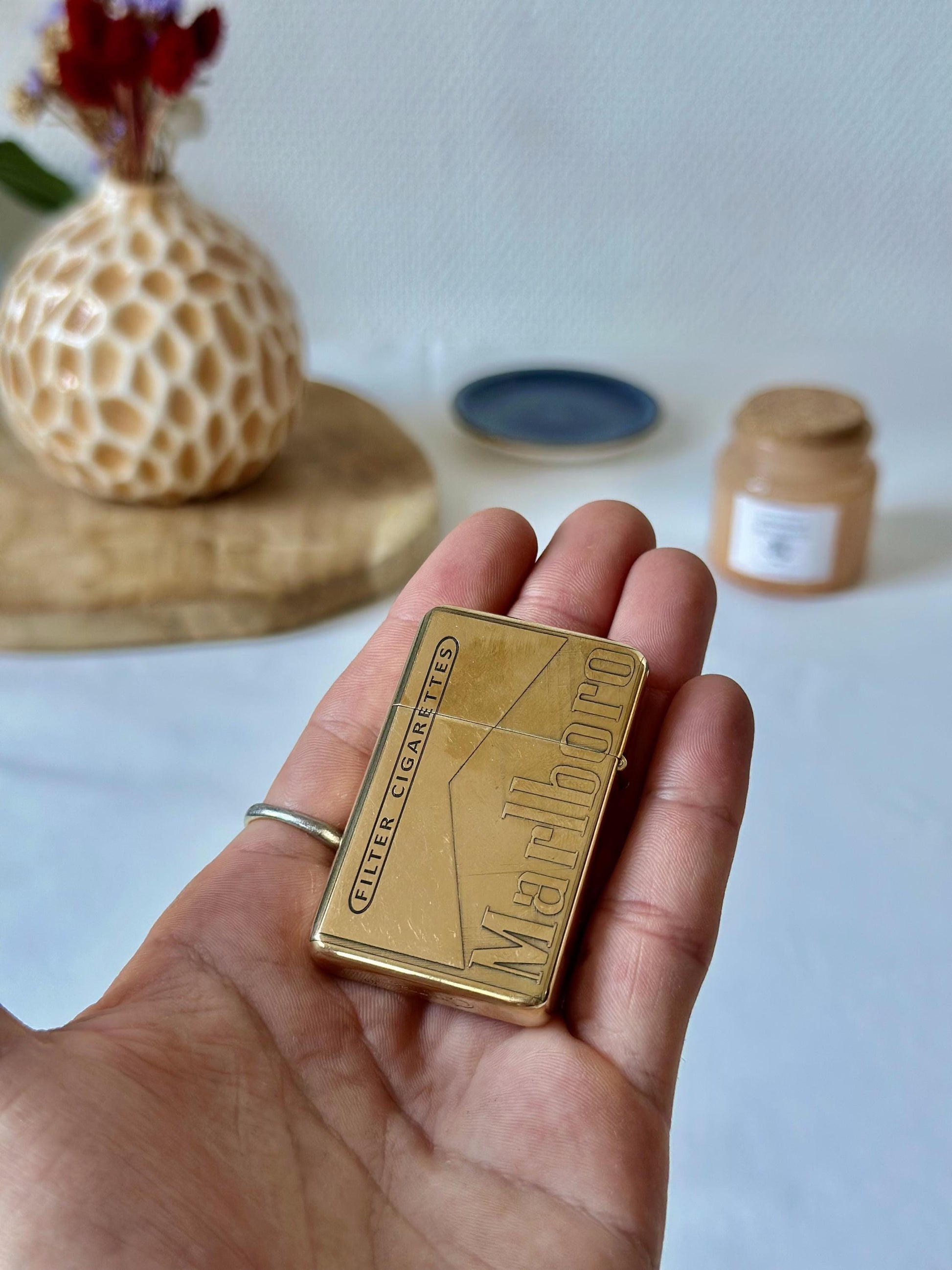 Lighter Engraved Marlboro Vintage Cigarette Windproof Petrol Retro Zippo Style Exquisite Brass Kerosene Custom Windproof Gift Camel