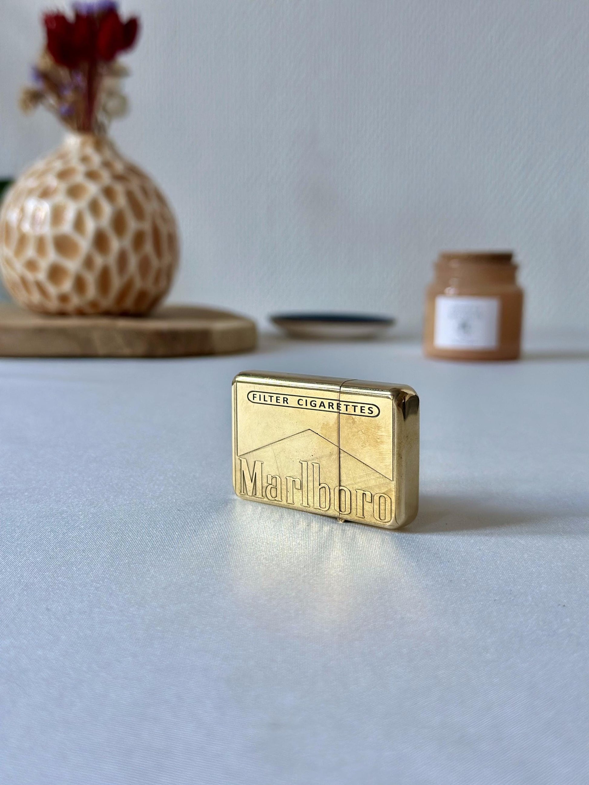 Lighter Engraved Marlboro Vintage Cigarette Windproof Petrol Retro Zippo Style Exquisite Brass Kerosene Custom Windproof Gift Camel